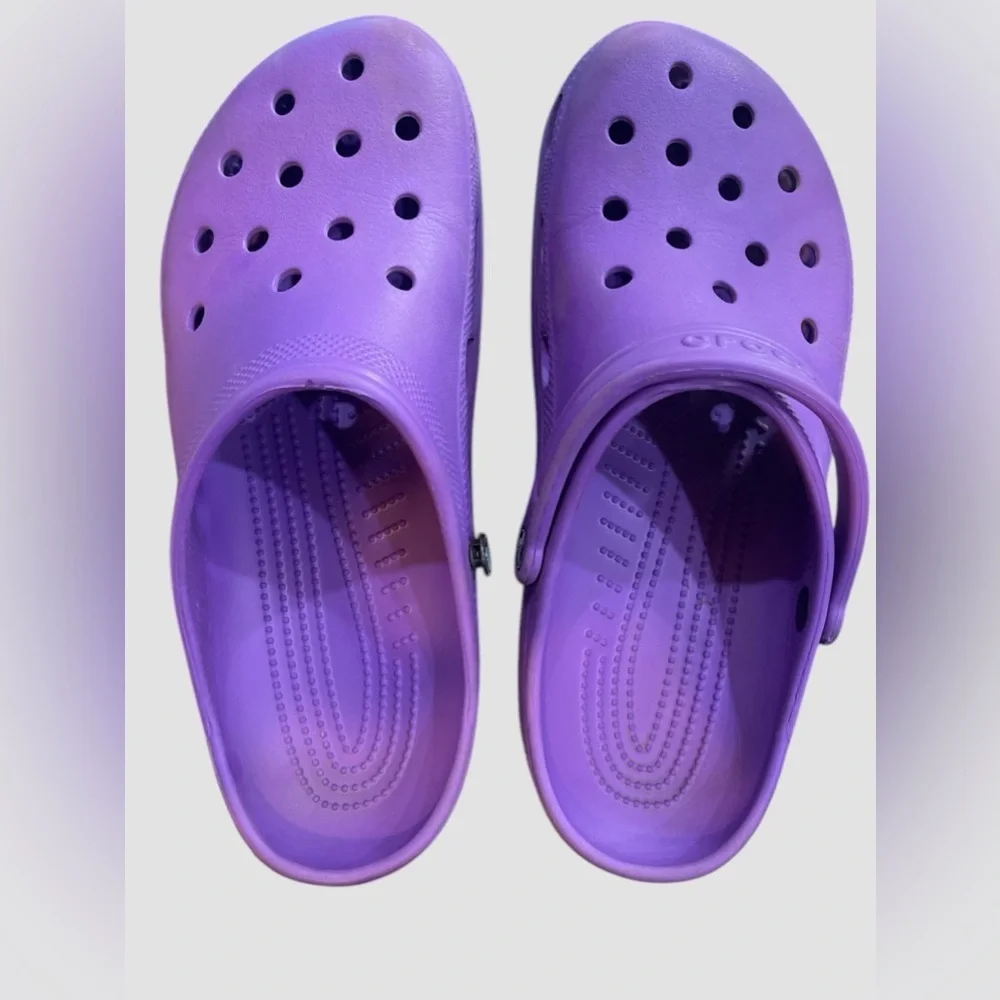 CROCS Original Classic Purple Clogs Sandals Shoes Mens 11 Preowned